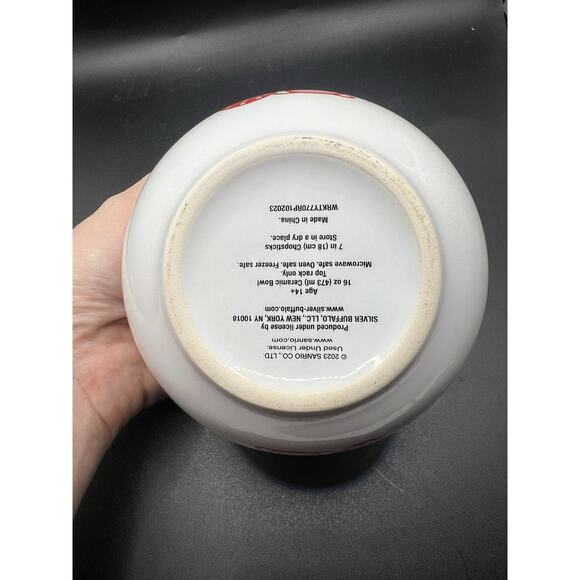 Hello Kitty Strawberry Ramen Bowl Ceramic Does NOT Include Chopsticks Very Good - Picture 4 of 6